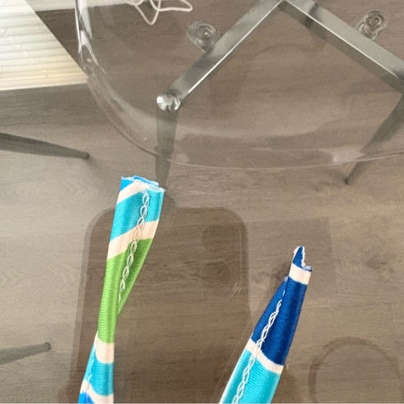 Blue and Green Abstract Women Swim Coverup by HalfHeart - Picture 10 of 11